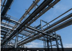 Multi-level industrial pipe rack